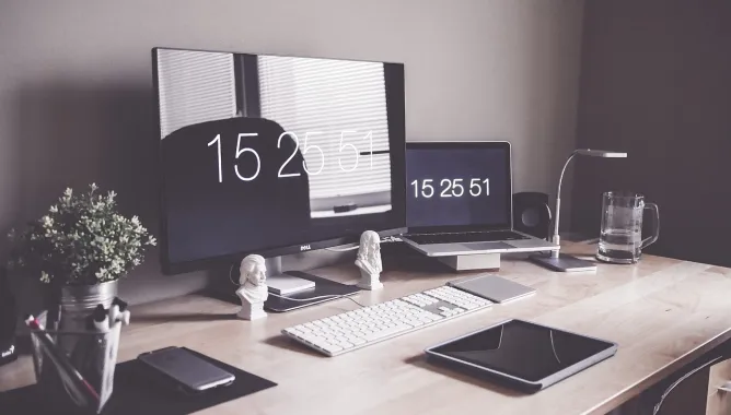 office desk computer home office